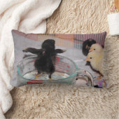 入浴時間 ランバークッション (ブランケット)