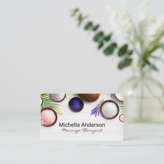 入浴用塩類及びハーブ 名刺 (スタンド正面)