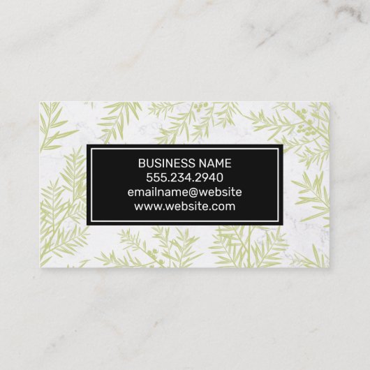 入浴用塩類及びハーブ 名刺 (裏面)