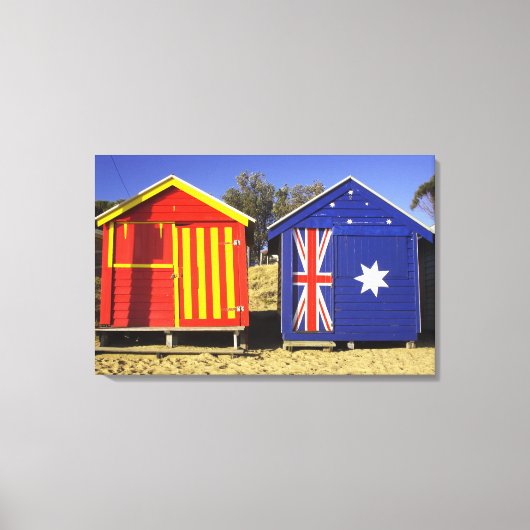 入浴箱，中央ブライトンビーチ，ポート2 キャンバスプリント (正面)