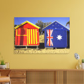 入浴箱，中央ブライトンビーチ，ポート2 キャンバスプリント (インサイチュ (リビング))