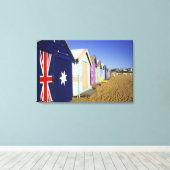 入浴箱，中央ブライトンビーチ，ポート キャンバスプリント (インサイチュ (ウッドフロア))