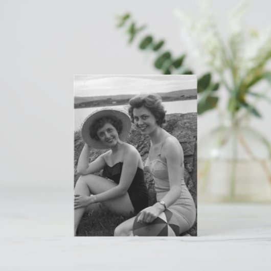 入浴美しいのヴィンテージ写真はがき ポストカード (スタンド正面)