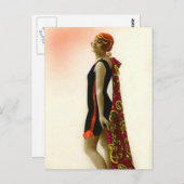 入浴美しいの過去 ポストカード (正面/裏面)