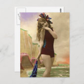 入浴美しいの過去 ポストカード (正面/裏面)