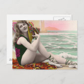 入浴美しいの過去 ポストカード (正面/裏面)