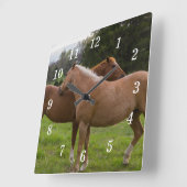 入浴美しいウォールクロック スクエア壁時計 (傾斜)