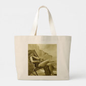 入浴美しいビーチバッグ ラージトートバッグ (裏面)