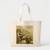 入浴美しいビーチバッグ ラージトートバッグ (正面)