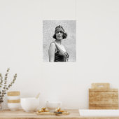 入浴美しいポートレート, 1922.ヴィンテージ写真 ポスター (キッチン)