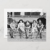 入浴美しい衣装コンテストヴィンテージグラマー ポストカード (正面/裏面)