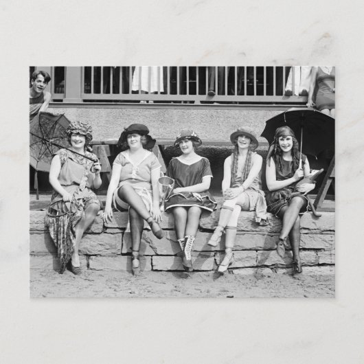 入浴美しい衣装コンテストヴィンテージグラマー ポストカード (正面)