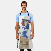 入浴美しい エプロン (着用した状態)