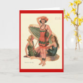 入浴美しい カード (黄色い花)