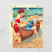 入浴美しい ポストカード (正面/裏面)