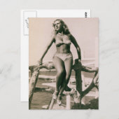 入浴美しい!!ヴィンテージビキニ ポストカード (正面/裏面)