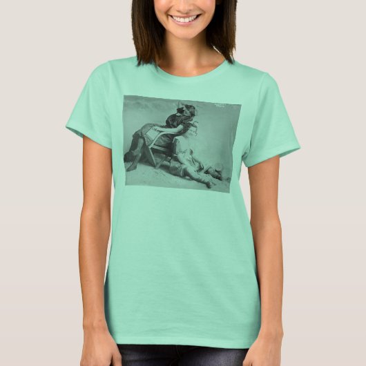 入浴美しい – 世紀のビーチドレスのターン Tシャツ (正面)