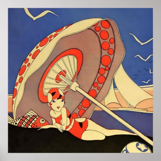 「入浴美しい」誌の表紙J・カルロス ポスター (正面)