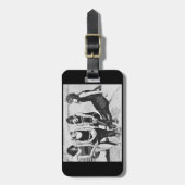 入浴美しいPals on a Pier ラゲッジタグ (正面縦)