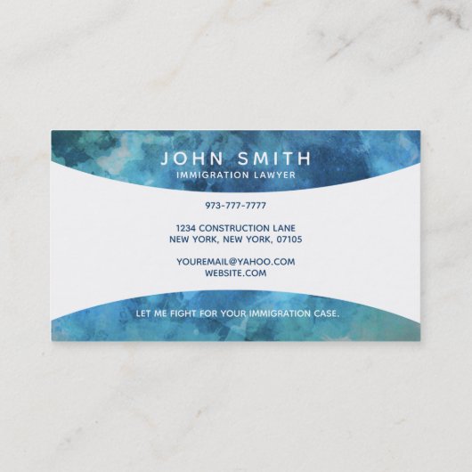 入管弁護士名刺 名刺 (裏面)