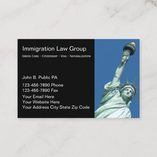 入管法弁護士名刺 名刺 (正面)