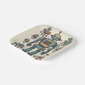 入荷ギアロボット誕生日 – 大型ロボット ペーパープレート (傾斜あり)