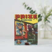 入賞した漫画のクールなヴィンテージの漫画本カバー芸術 ポストカード (スタンド正面)