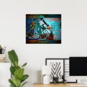 入賞成功のサイクリング ポスター (ホームオフィス)