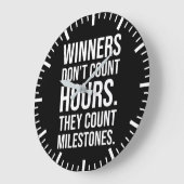 入賞者数マイルストーン – 成功やる気を起こさせる ラージ壁時計 (傾斜)