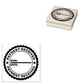 入金受領日初期ゴム印 ラバースタンプ (押印)