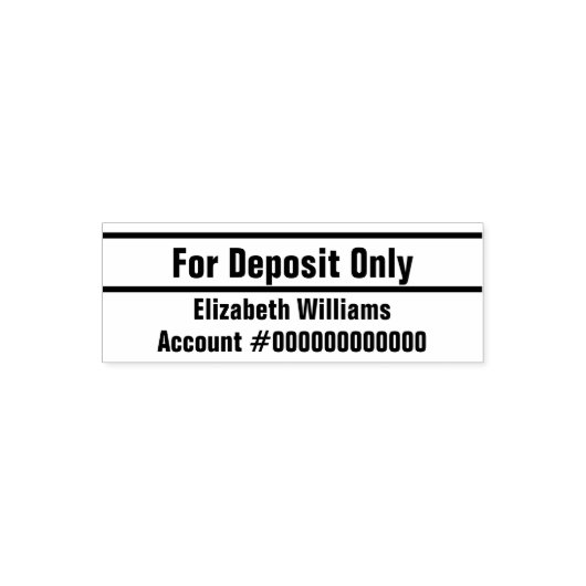 入金専用の名前の銀行口座番号 セルフインキングスタンプ (デザイン)