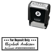 入金専用の名前Cursive署名テンプレート セルフインキングスタンプ (インサイチュ)