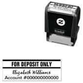 入金専用の署名口座番号テンプレート セルフインキングスタンプ (インサイチュ)