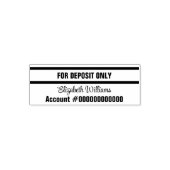 入金専用の署名名銀行口座番号 セルフインキングスタンプ (デザイン)