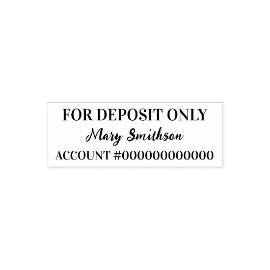 入金専用の署名銀行口座#テンプレート セルフインキングスタンプ (デザイン)