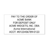 入金専用チェック セルフインキングスタンプ (デザイン)