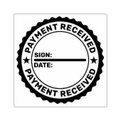 入金日初期ゴム印 ラバースタンプ (インプリント)