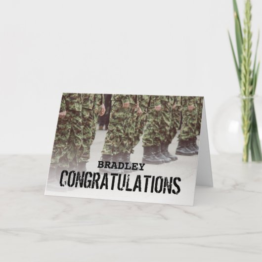 入隊式のパレード | 軍人 カード (正面)