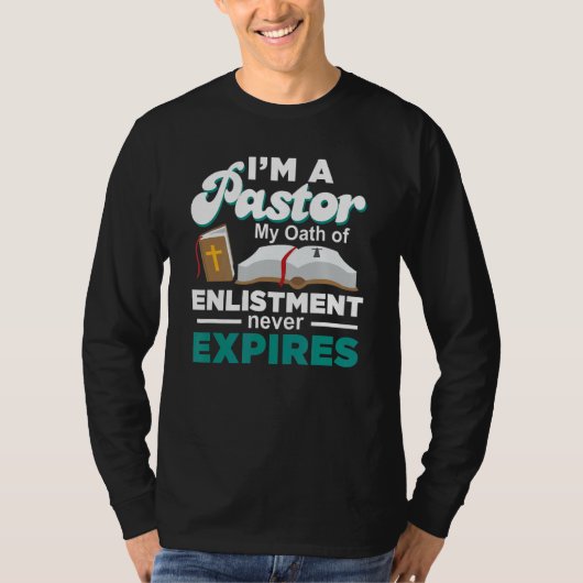 入隊神学者の牧師の宣誓 Tシャツ (正面)
