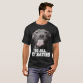 全おもしろいてのピットブル犬の愛人Gへのピットブル Tシャツ (正面フル)