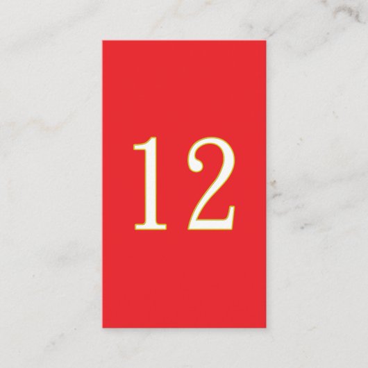 全おもしろいてのファンのギフトは12位だ 名刺 (正面)