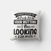 全おもしろい体のボタンを押すつもりはなかった クッション (正面)