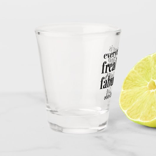 全おもしろい体は明らかに素晴らしい ショットグラス (左)