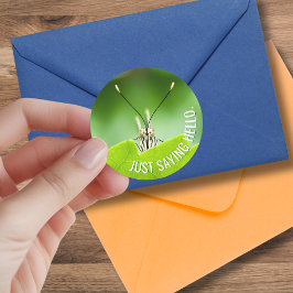 全おもしろい大事な行事動物蝶シール ラウンドシール