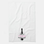 全おもしろい物に合うワイン キッチンタオル (縦)