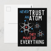 全おもしろい物を全て全て信頼しない ポストカード (正面/裏面)