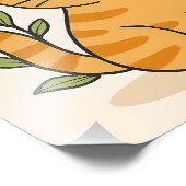 全お洒落ての猫を愛撫する フォトプリント            (角)