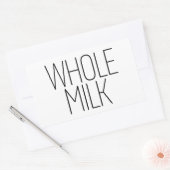 全お洒落乳 長方形シール (封筒)