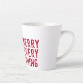 全お洒落体のメリークリスマス カフェラテマグ (右)