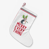 全お洒落体をハメリーイグ スモールクリスマスストッキング (正面 (吊り時))